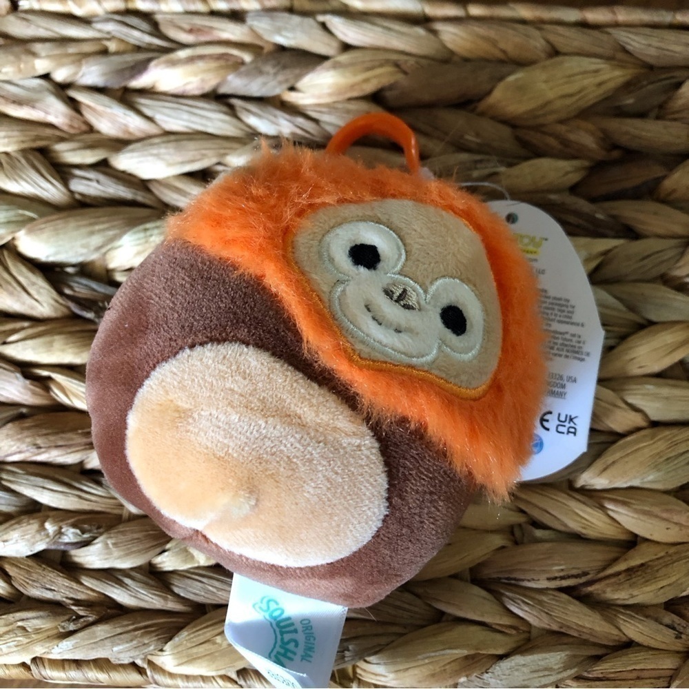 Squishmallows: Robb the orangutan 3.5” clip